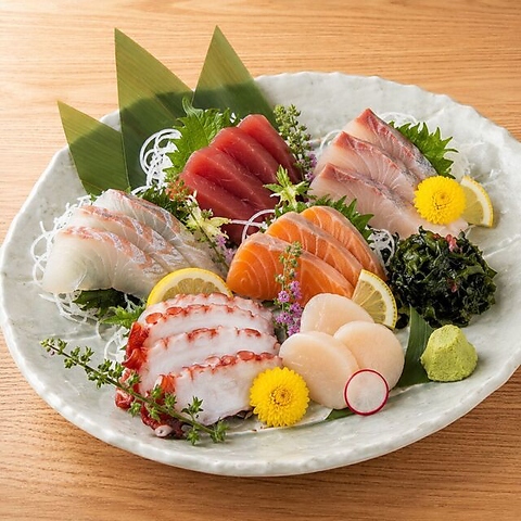 築地直送 鮮魚の盛り合わせ五点盛